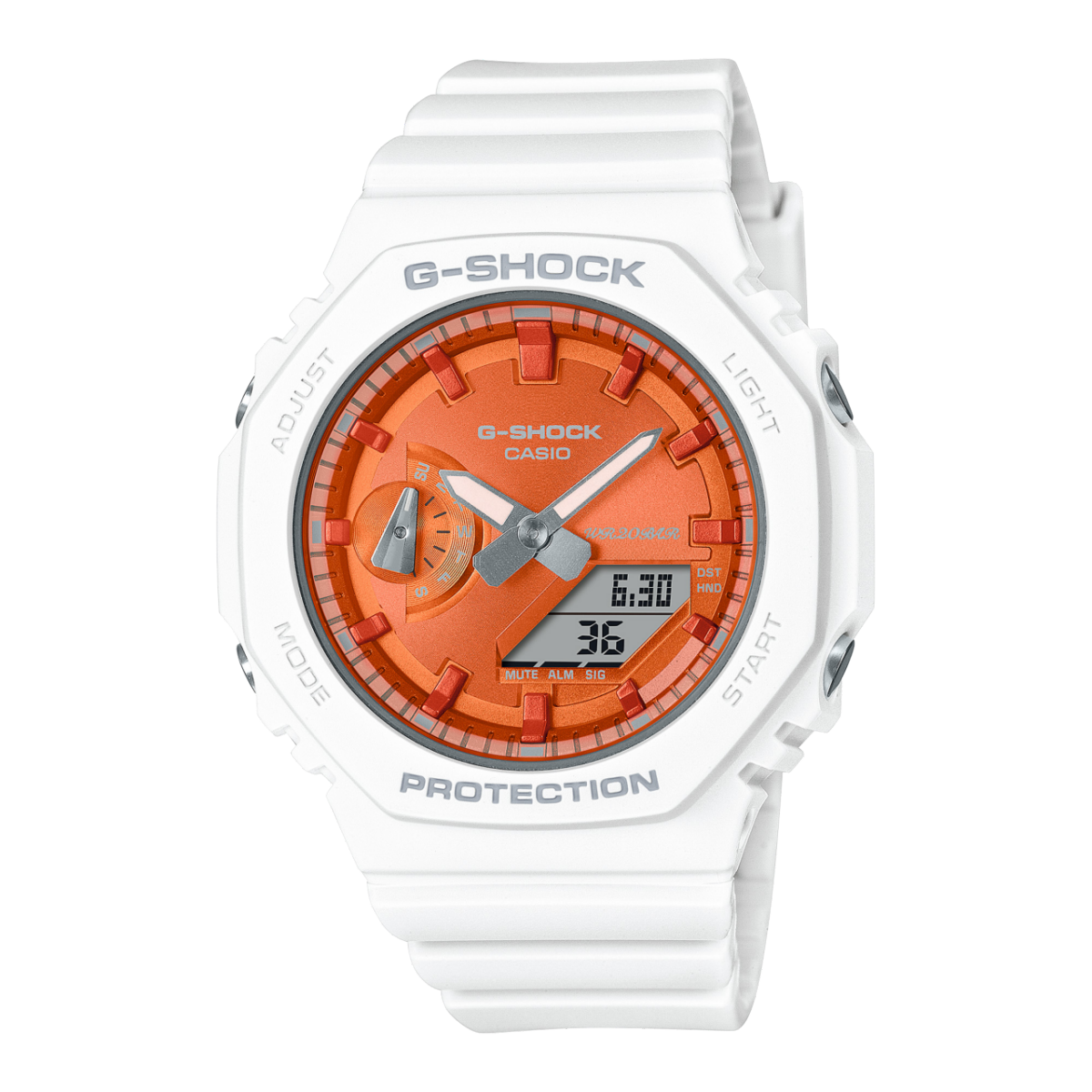 GMAS2100WS7A | G-SHOCK ANALOG-DIGITAL White | CASIO