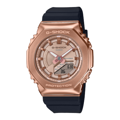 GMS2100PG1A4 | Pink and Gold Metal Covered Watch - G-SHOCK | CASIO