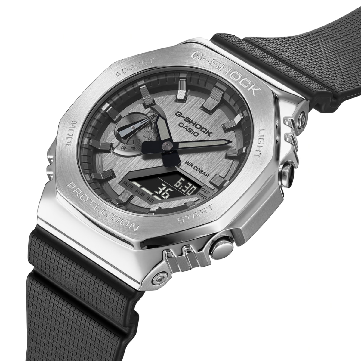 GM2100-1A | Black/Silver Steel Metal Watch | Casio G-SHOCK
