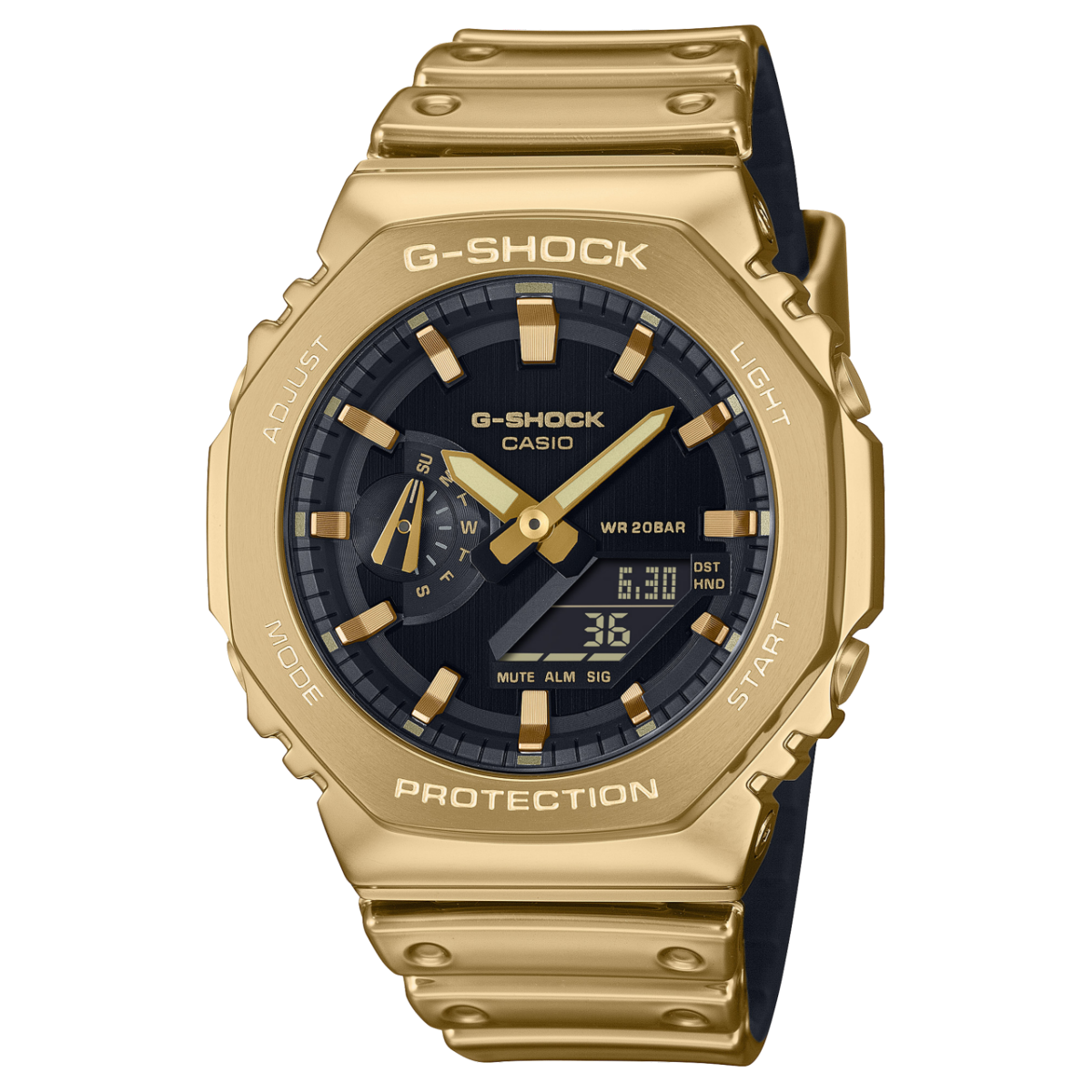 GM2100YMG-9A | Gold Watch with Silicone Watch Band | Casio