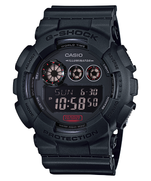GD120TS-1 | Black Red Men's Digital Watch | CASIO