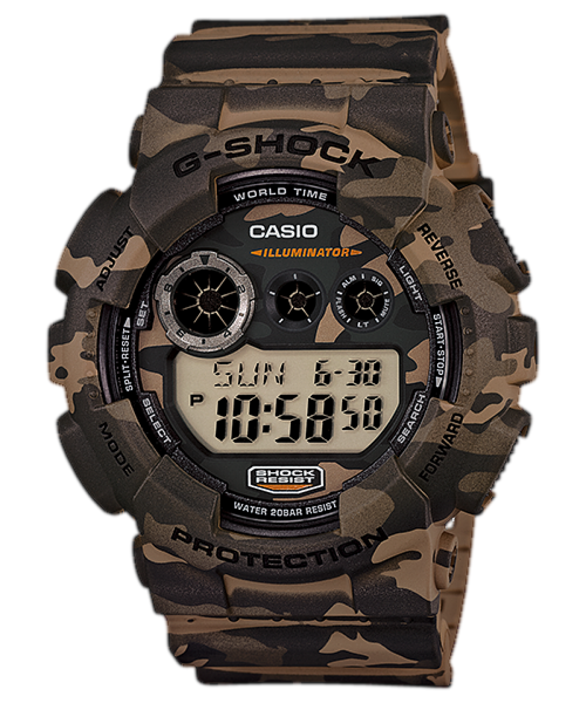 GD120CM-5 | Brown Camo Digital Men's Watch - G-SHOCK | CASIO