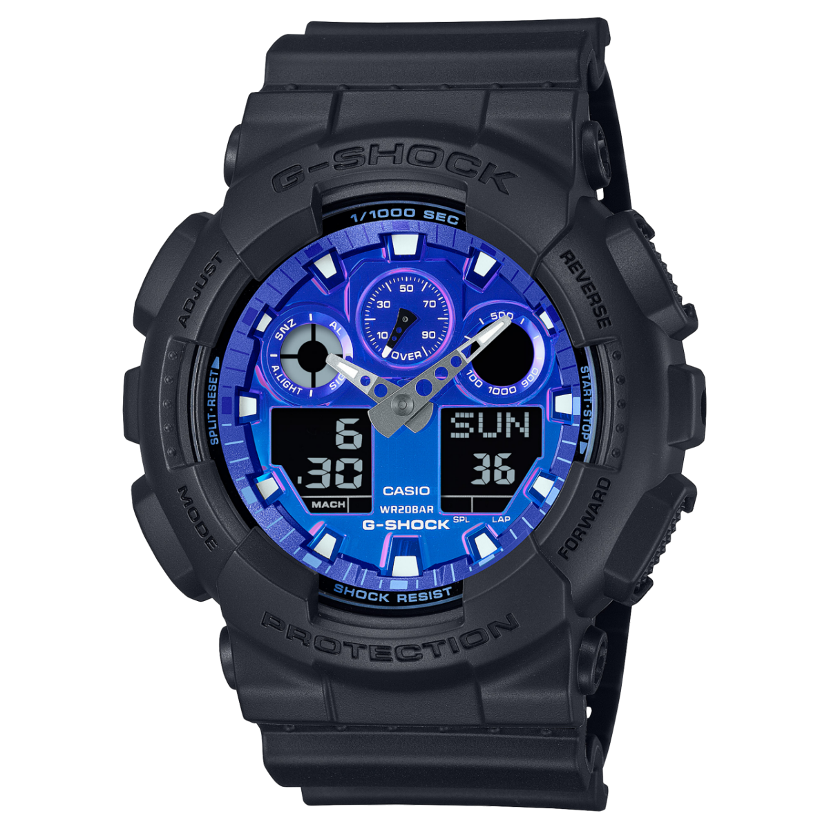 GA100FL-1A | G-SHOCK ANALOG-DIGITAL Black | CASIO