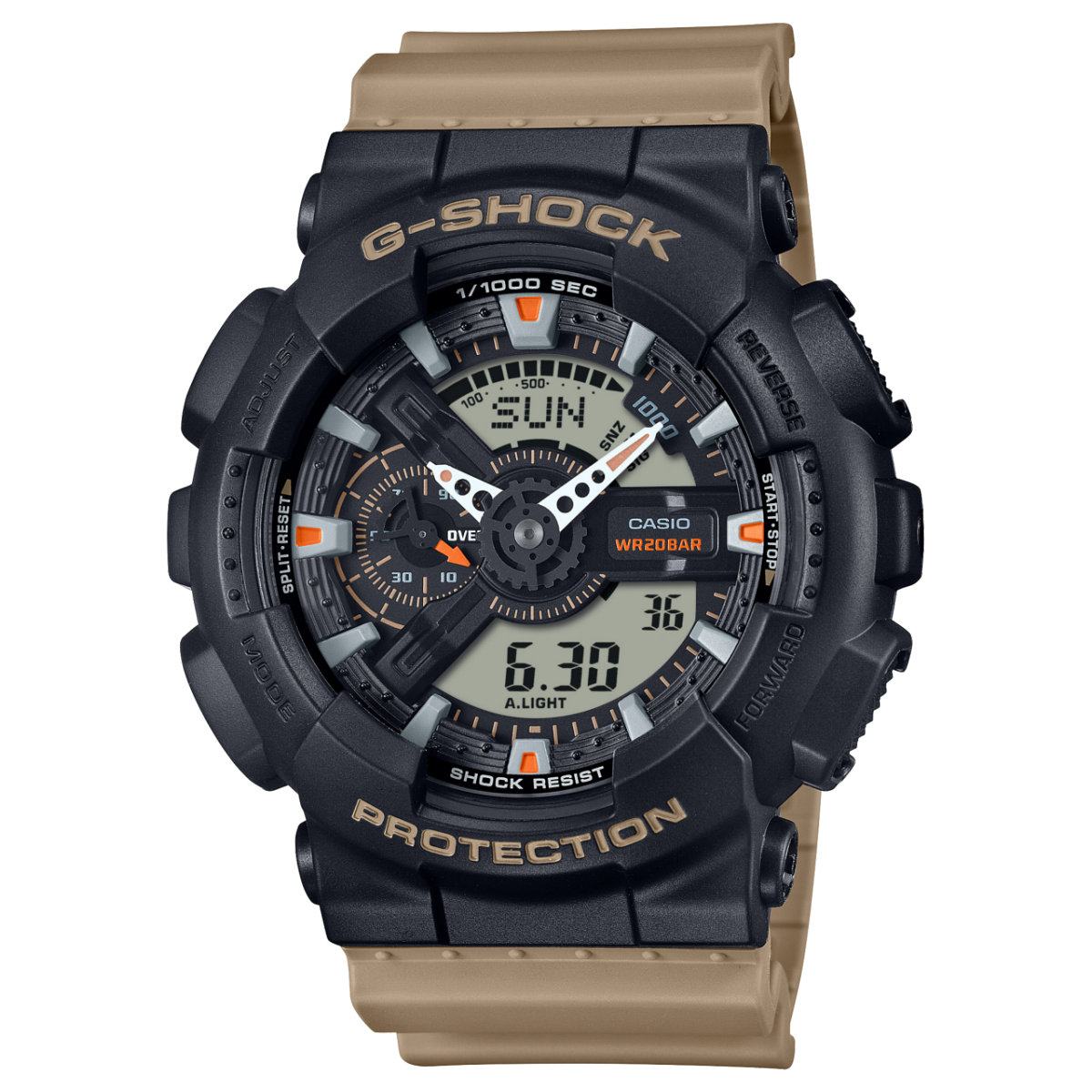 GA110TU-1A5 | Two-Tone Utility Steampunk Watch | Casio G-SHOCK