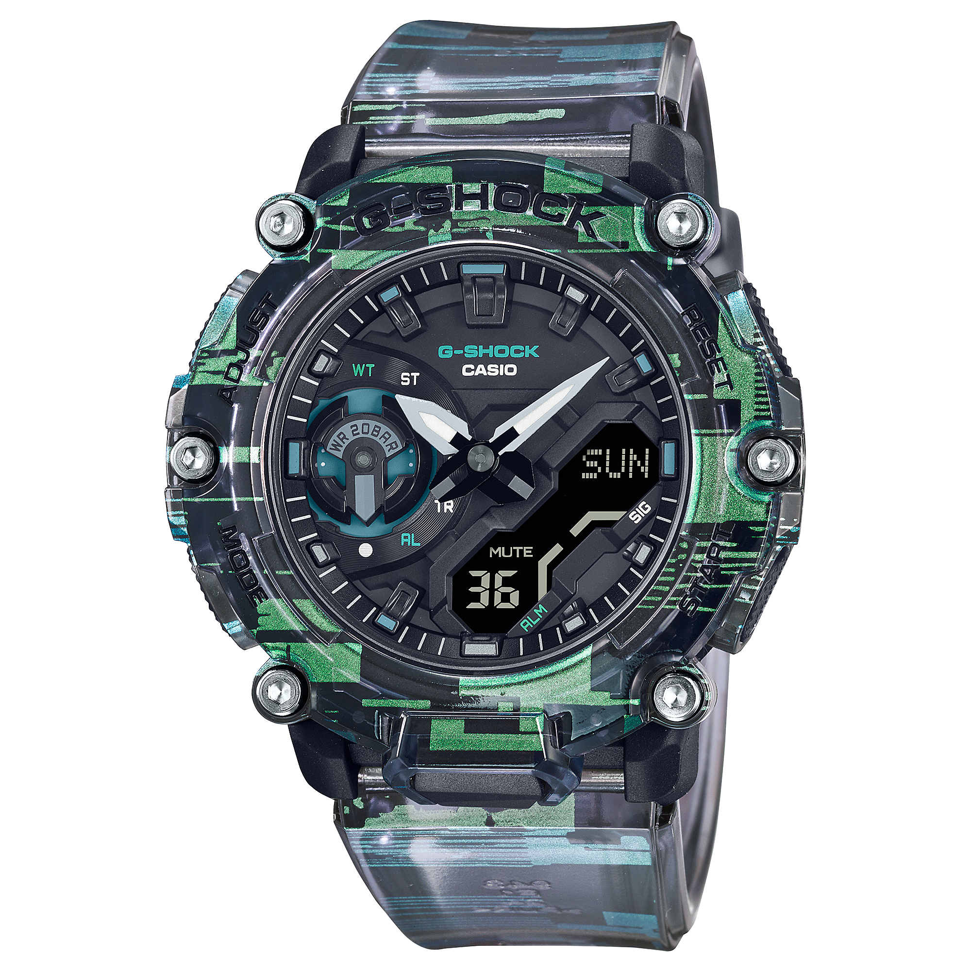 GA2200NN-1A | Transparent Analog-Digital Men's Watch - G-SHOCK | CASIO