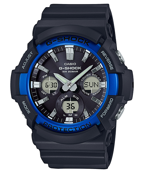 GAS100B-1A2 | G-SHOCK Analog Digital Watch with Blue Accents