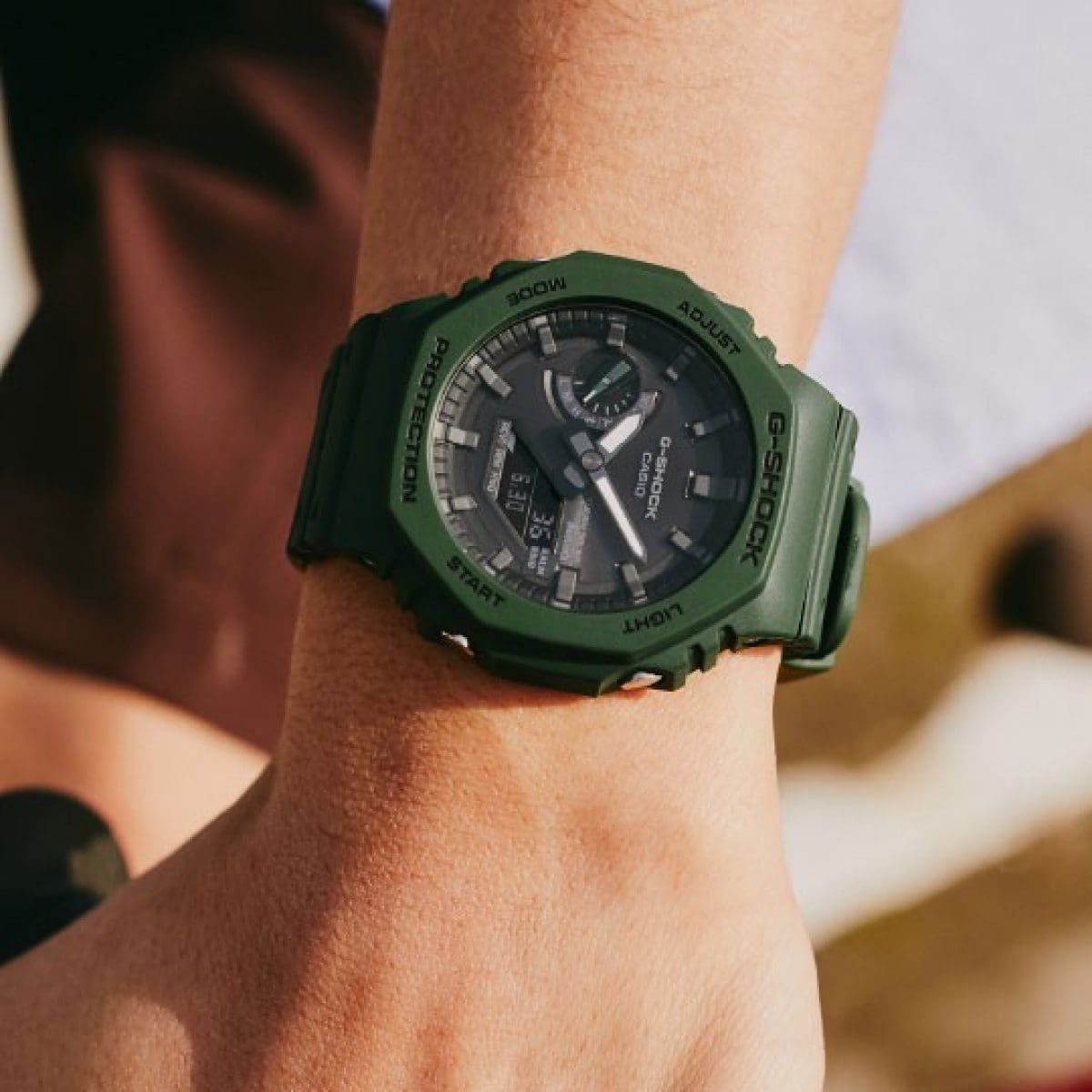 GAB2100-3A | Green Analog-Digital Men's Watch - G-SHOCK | CASIO