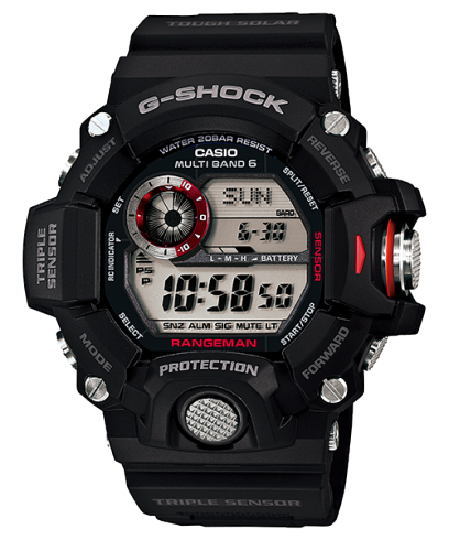 GW9400-1 | Black Triple Sensor Rangeman Men's Watch G-SHOCK | CASIO