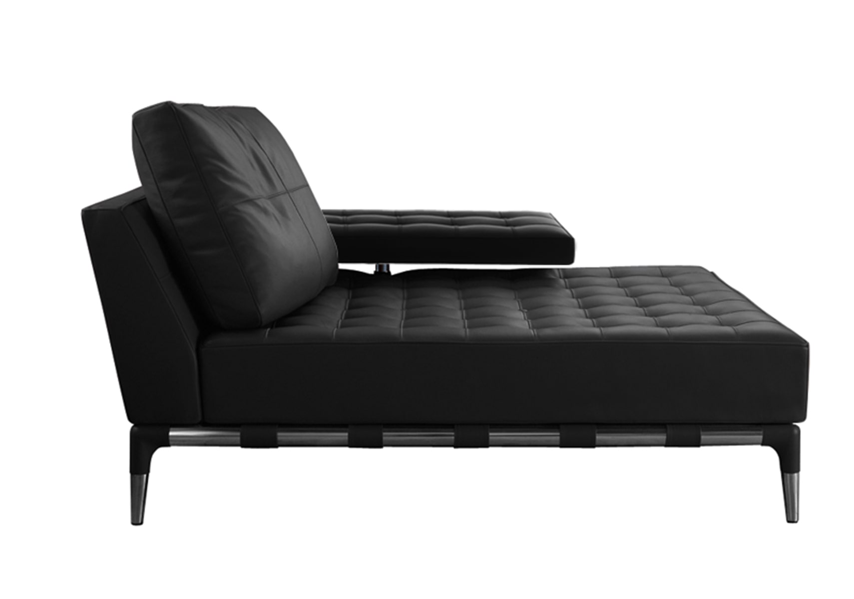 Cassina（カッシーナ）241-21 PRIVE 1人掛ロングシート 黒革（13X606