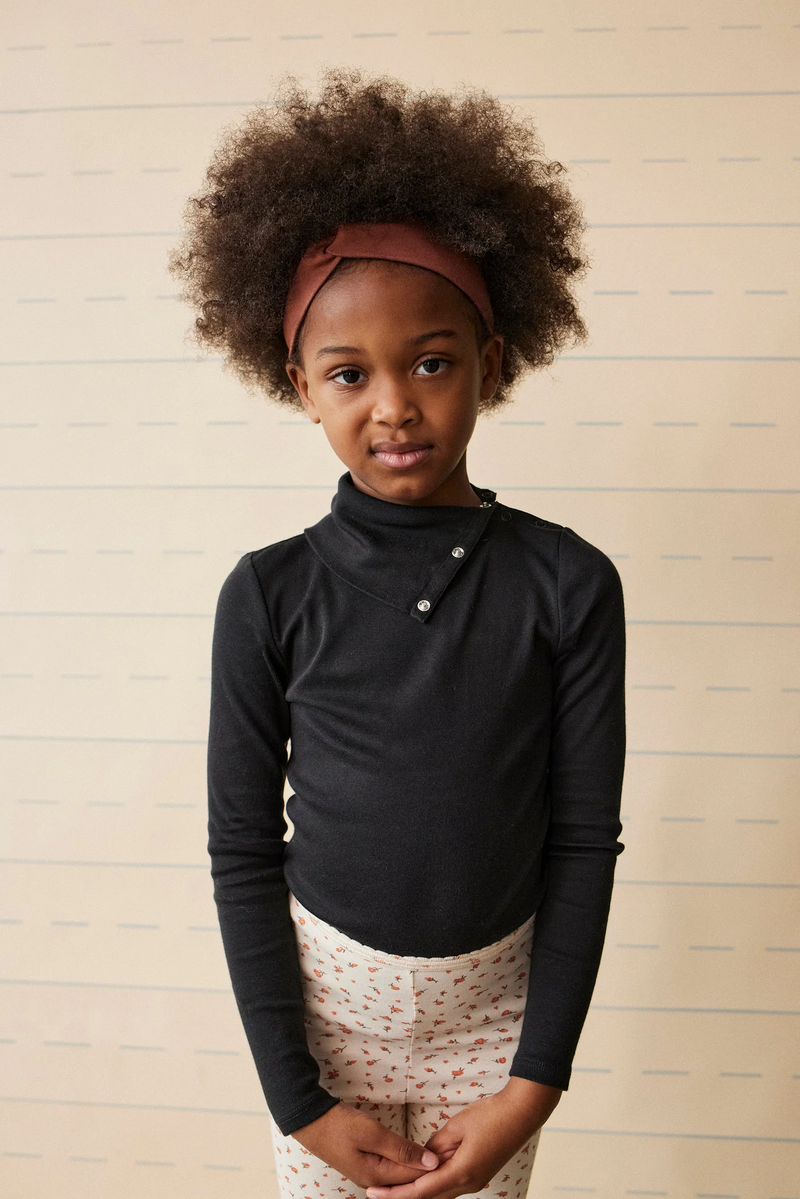 Soor Ploom Long Sleeve Snap Turtleneck - Black – Casp Baby Mommy