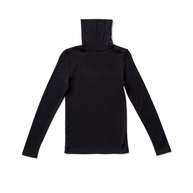 Soor Ploom Long Sleeve Snap Turtleneck - Black – Casp Baby Mommy