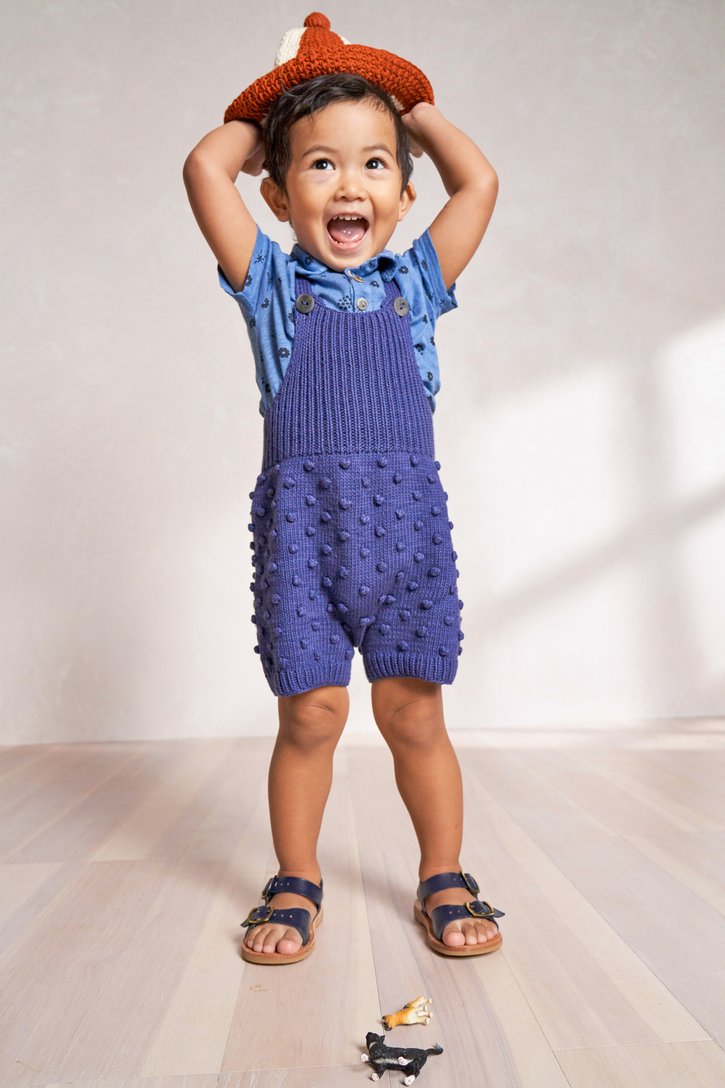 Misha & Puff Popcorn Romper - Blue Violet – Casp Baby Mommy & Me