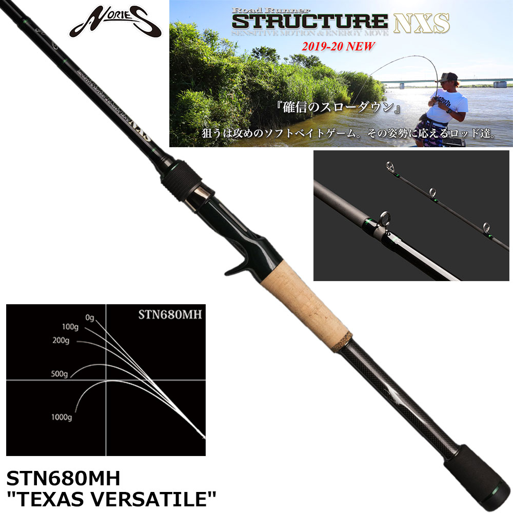 ノリーズ ロードランナー・ ストラクチャーNXS STN680MH テキサス