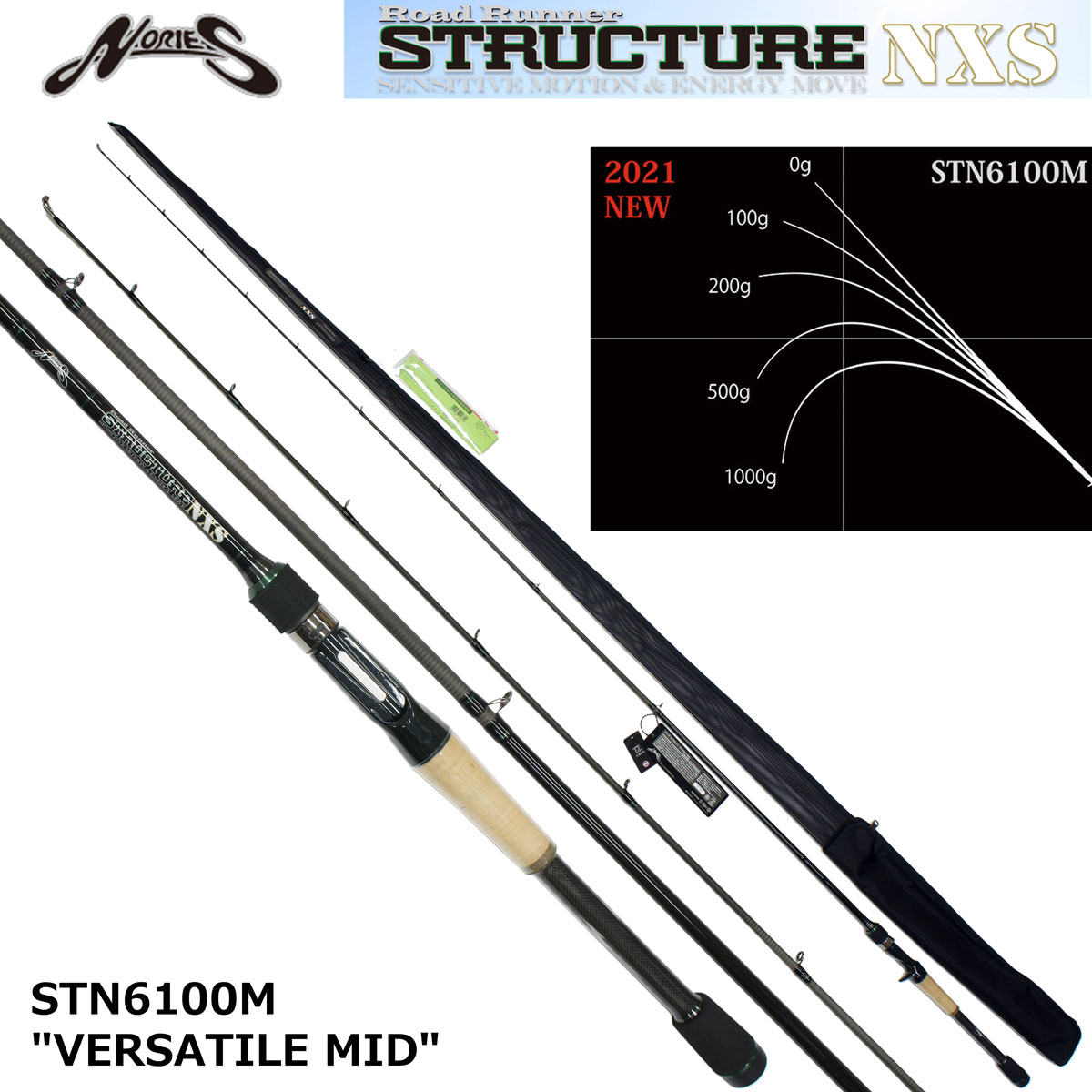 ノリーズ ロードランナー・ ストラクチャーNXS STN6100M バーサタイル