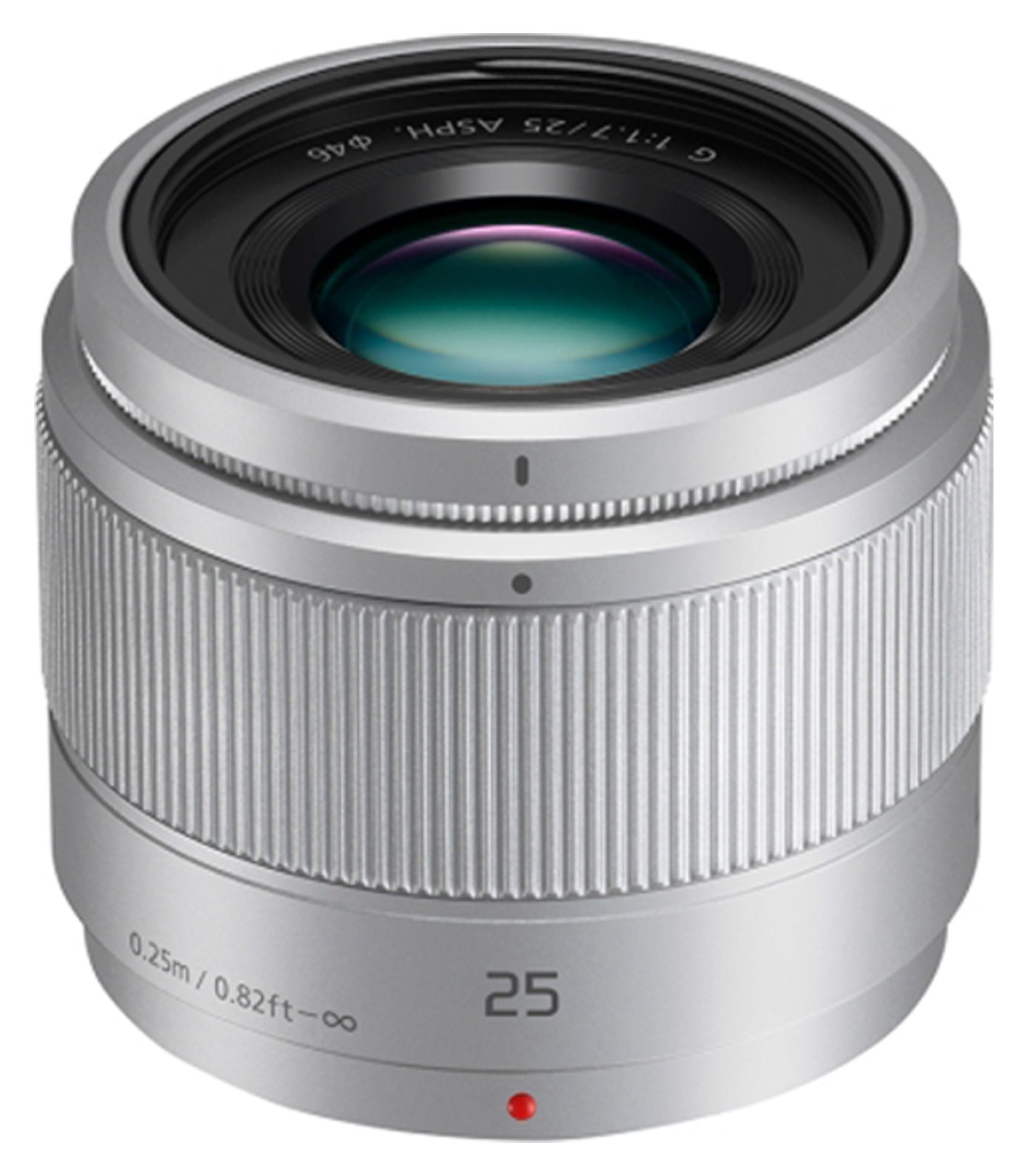 Panasonic 25mm F1.7 G ASPH lens, silver | £149.00 - Castle Cameras