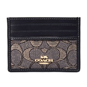 COACH】コーチ カラーブロック コーティングレザー ラメグリッター