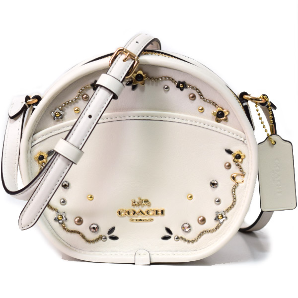 COACH】コーチ スムースカーフレザー スターダスト クリスタル