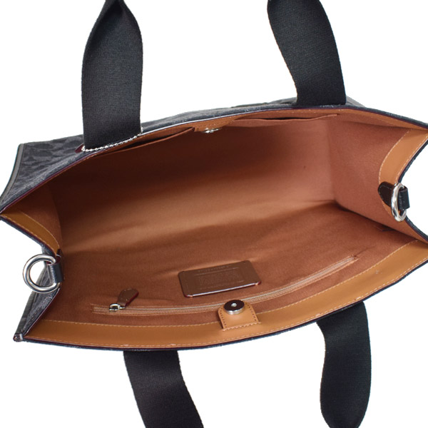 COACH】コーチ デニム レザー シグネチャー スミス トート 2way 斜め