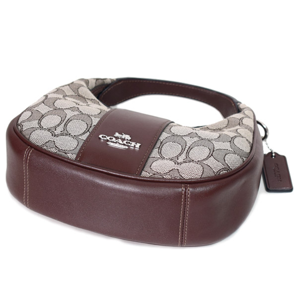 COACH】コーチ ハンドバッグ ジャガード レザー シグネチャー カルメン