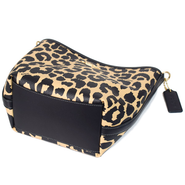 COACH】コーチ バッグ レオパード ヒョウ柄 アニマル シティ バケット