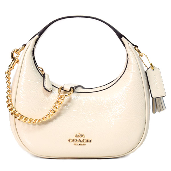 COACH】コーチ バッグ 三日月型 パテントレザー カルメン ミニ ロゴ