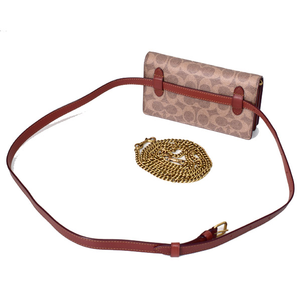 COACH】コーチ シグネチャー コンバーチブル ベルトバッグ 3way