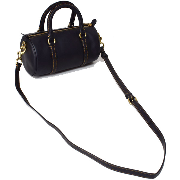 COACH】コーチ グラブタンレザー バレル バッグ クロスボディ 2WAY