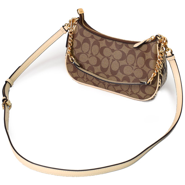 COACH】コーチ シグネチャー スネーク パイソン テリ ロゴ 2way クロス