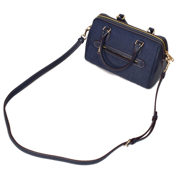 COACH】コーチ デニム レザー ローワン サッチェル ロゴ 2WAY 斜め掛け
