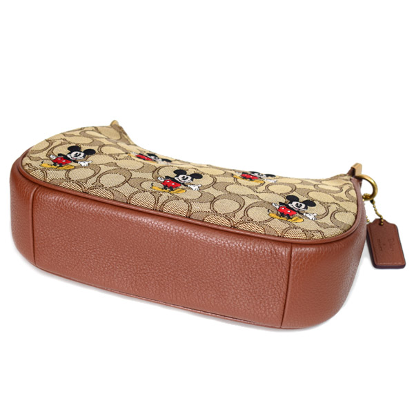 COACH】コーチ ジャガード レザー シグネチャー ディズニー コラボ