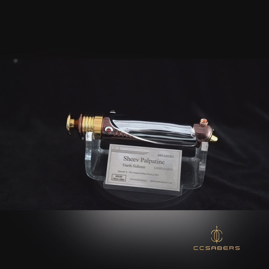 89Sabers Darth Sidious Lightsaber (Crystal Ver.) - Neopixel - CCSabers