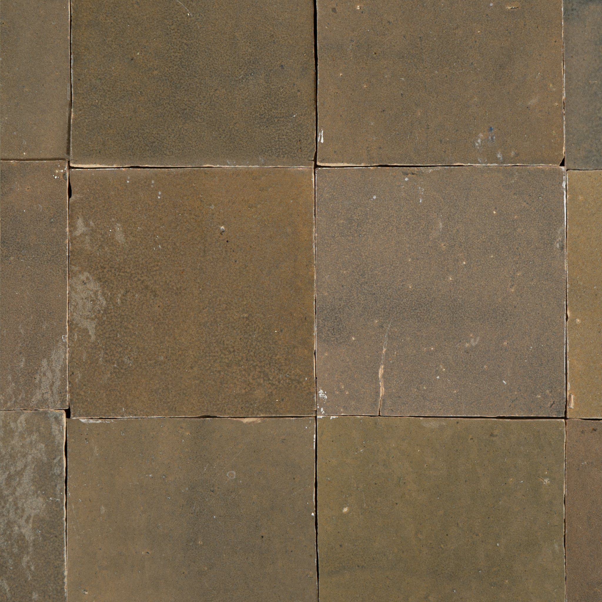 Handmade Moroccan Zellige 4x4 Muddy River Terracotta Tile