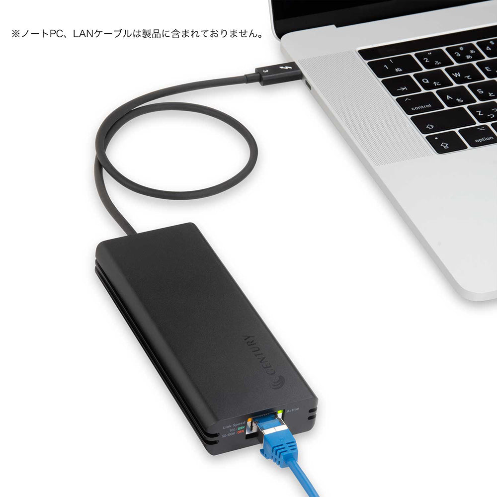 Thunderbolt3 to 10GbE LAN adapter [CATB3LAN10G] – センチュリー