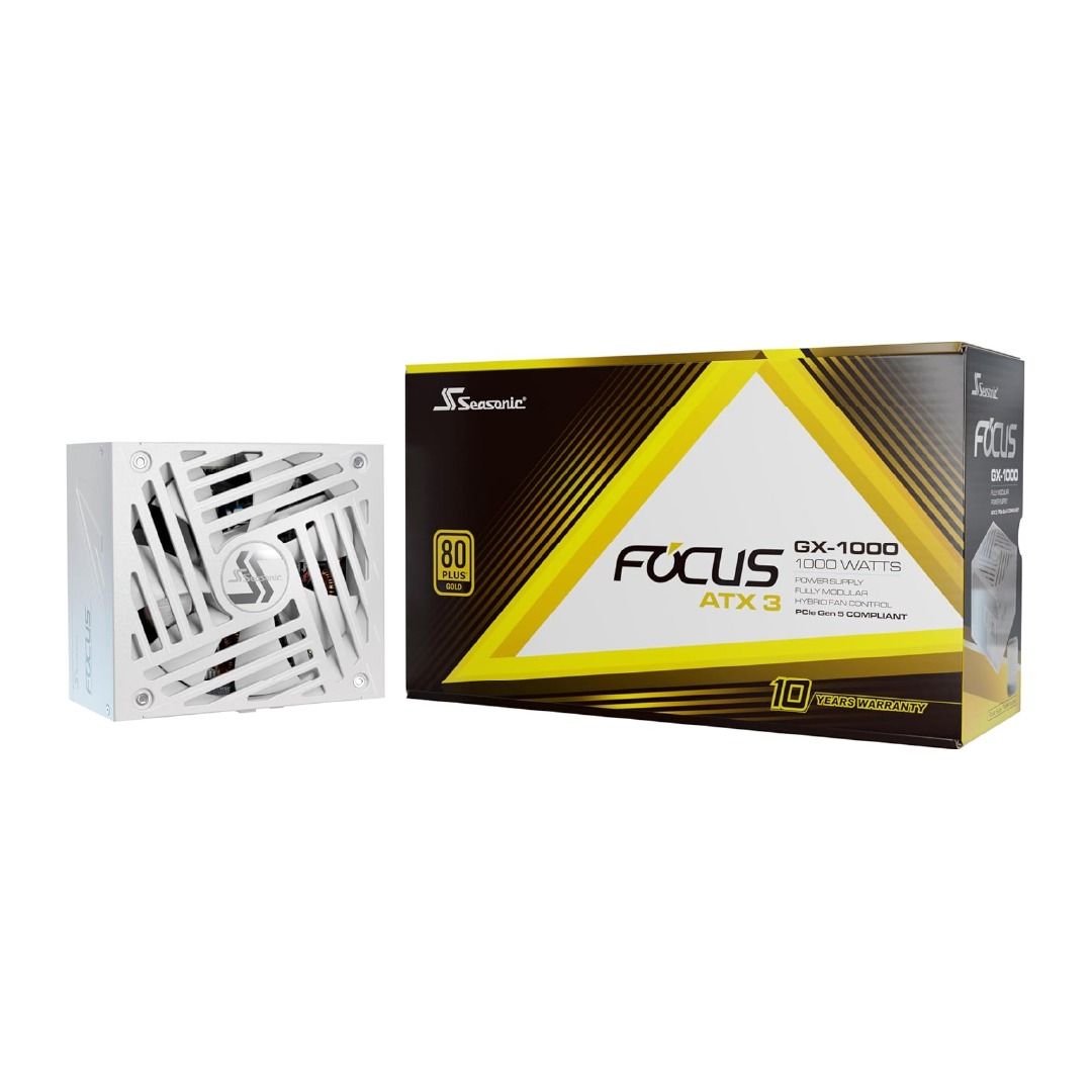 Seasonic FOCUS GX-1000 1000W FOCUS GX ATX 3.0 White 80 PLUS Gold