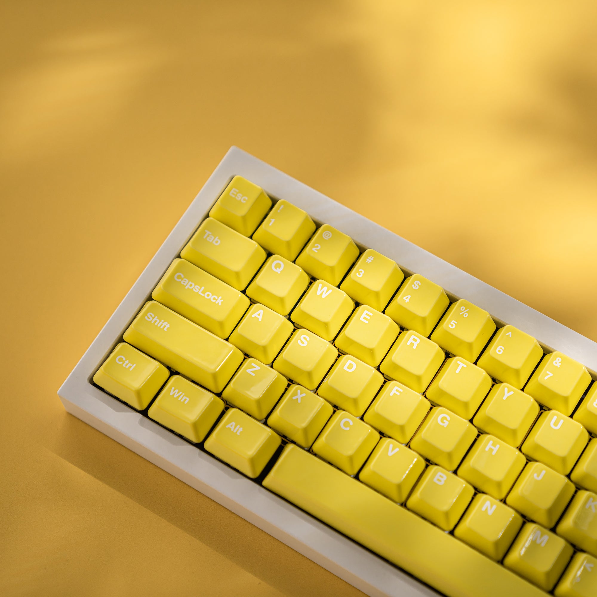 114-Key Yellow Keycaps | CeraKey