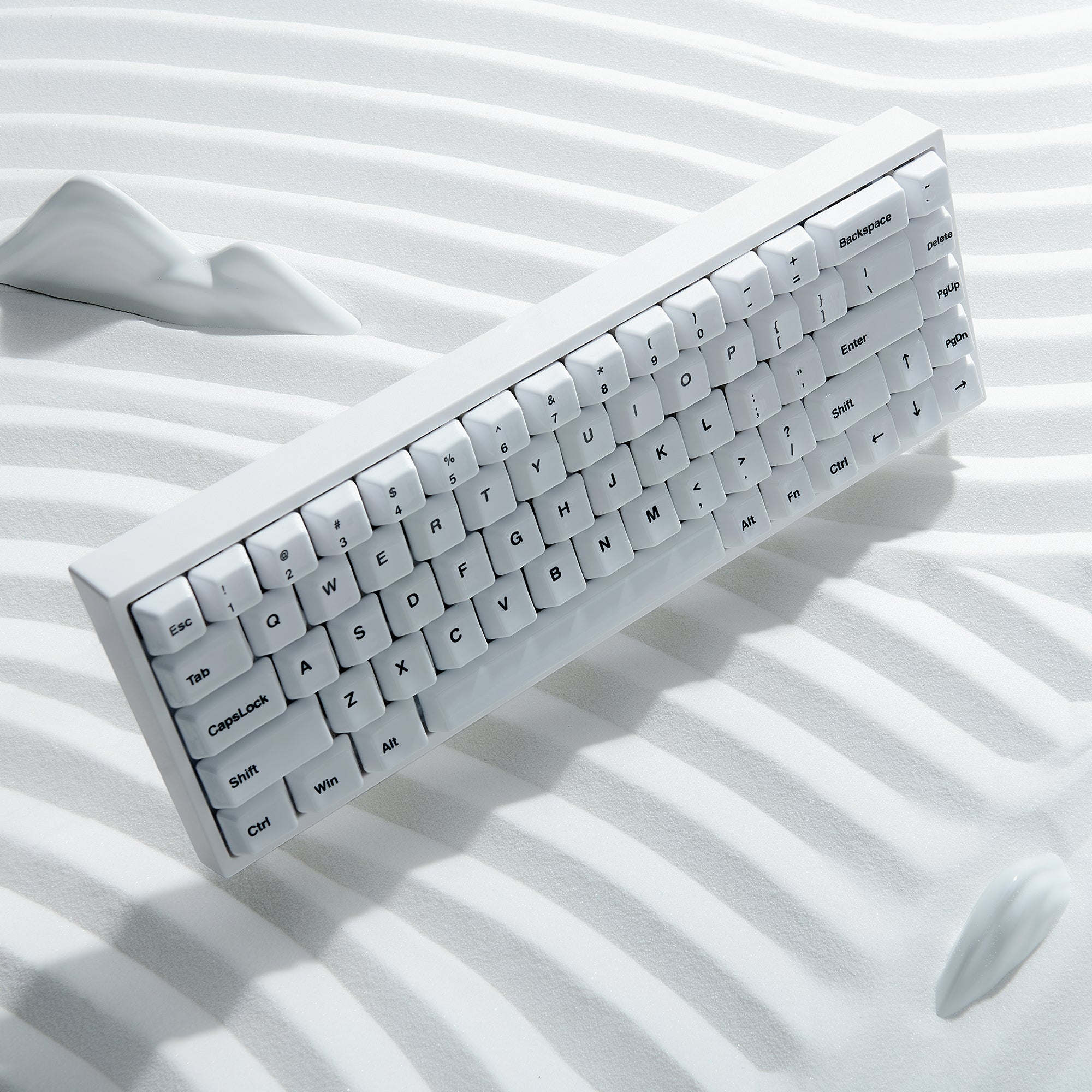 セラミック キーキャップ フルセット - 白 | Cerakey