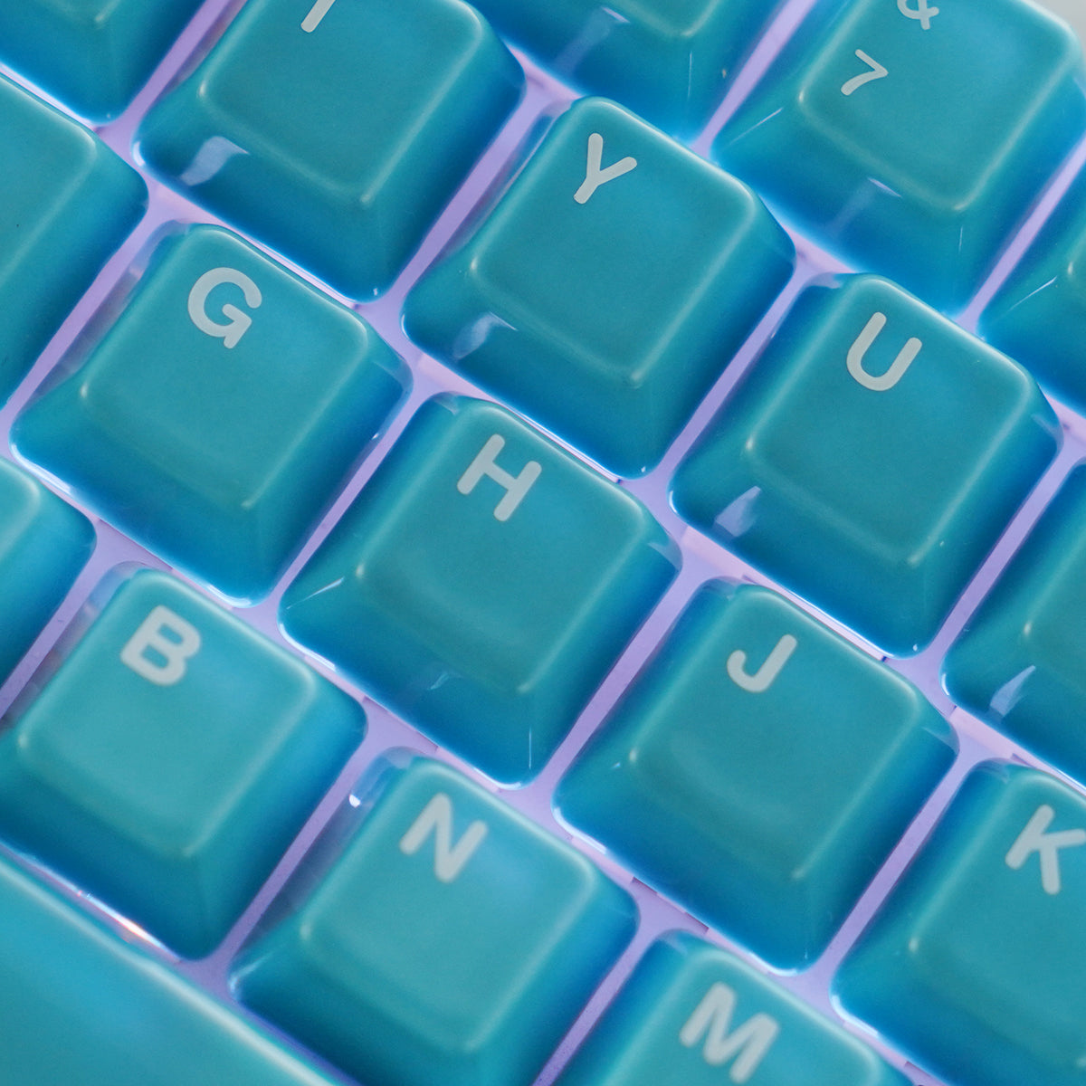 青いキーキャップ | Cerakey