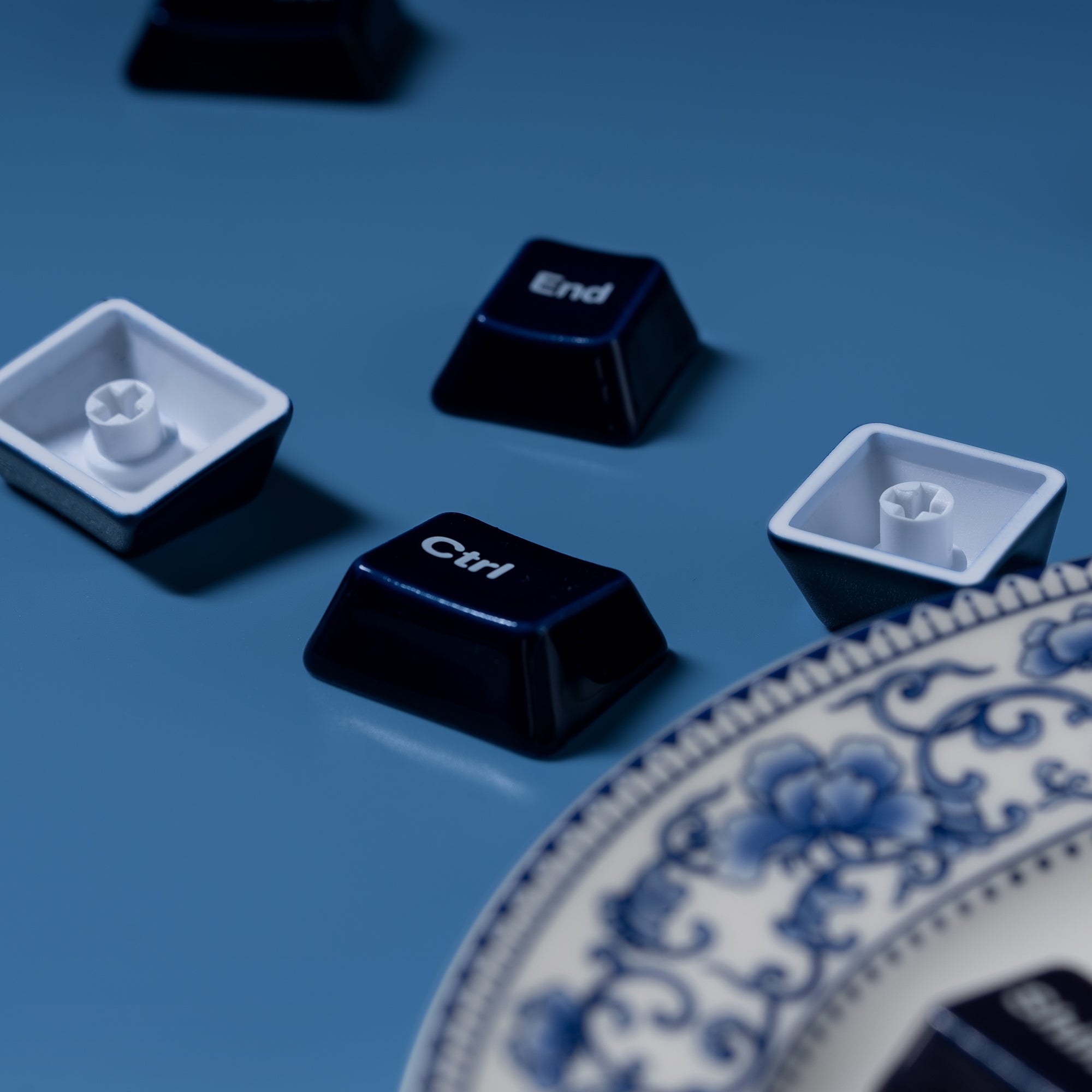 Cerakey Indigo Ceramic Keycaps Set
