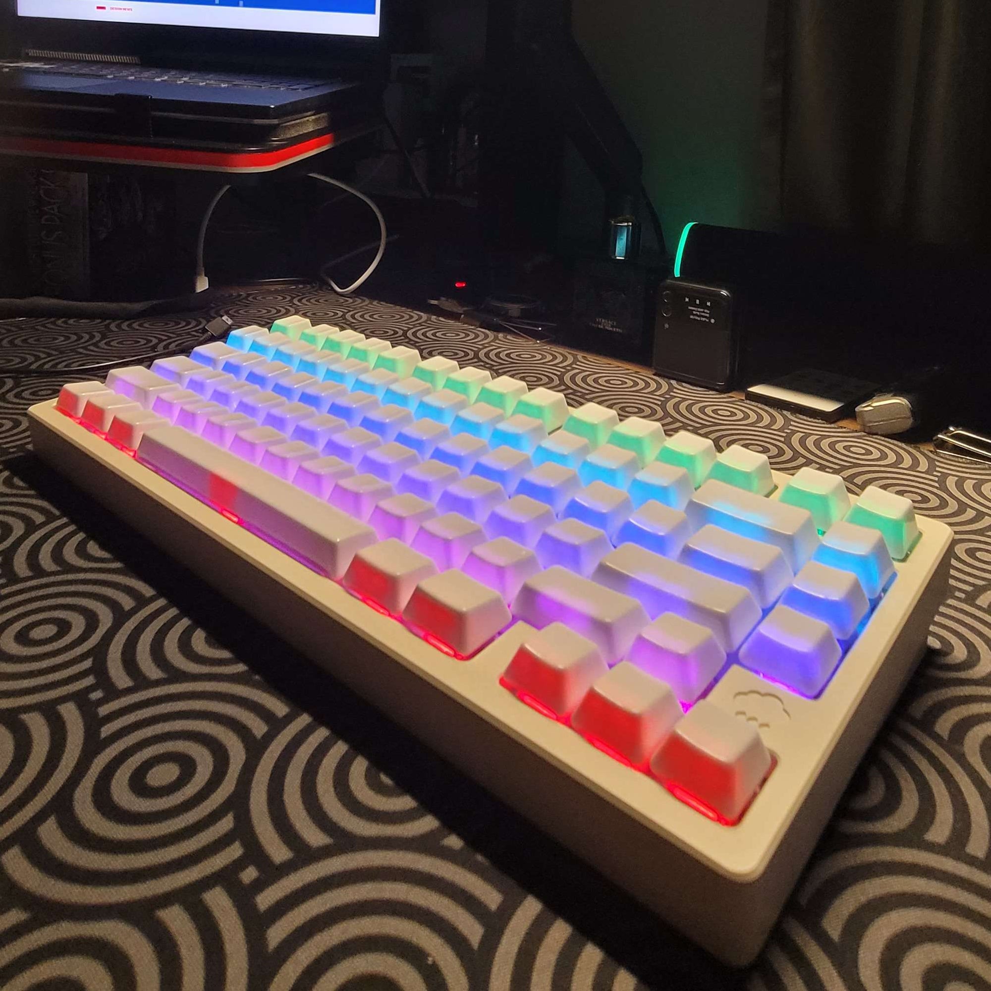 Cerakey White Ceramic Keycaps Set – 114 Keys