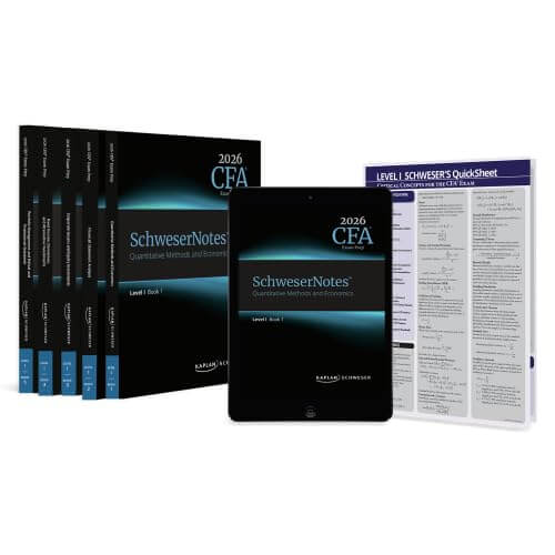 CFA 2026 Level 1 Schweser Notes with Quicksheet - CFA eBooks