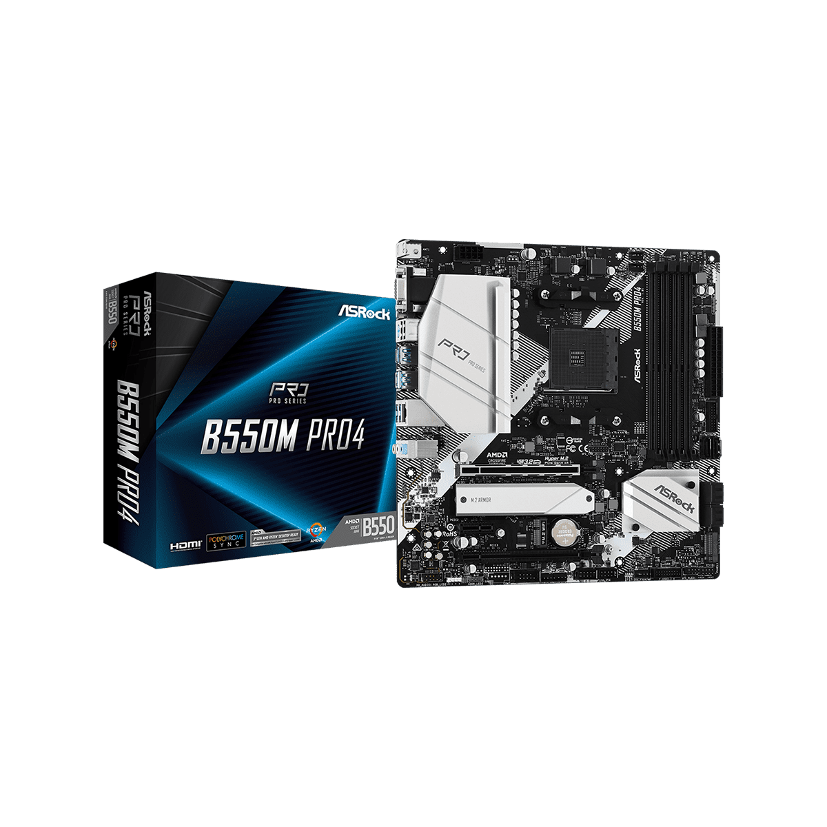 B550M Pro4 | ASRock(アスロック) Socket AM4 AMD B550 MicroATX