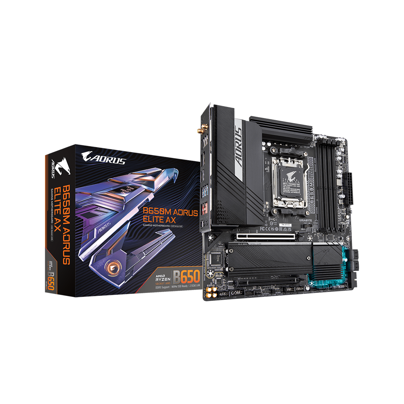 B650M AORUS ELITE AX | GIGABYTE(ギガバイト) Socket AM5 AMD B650