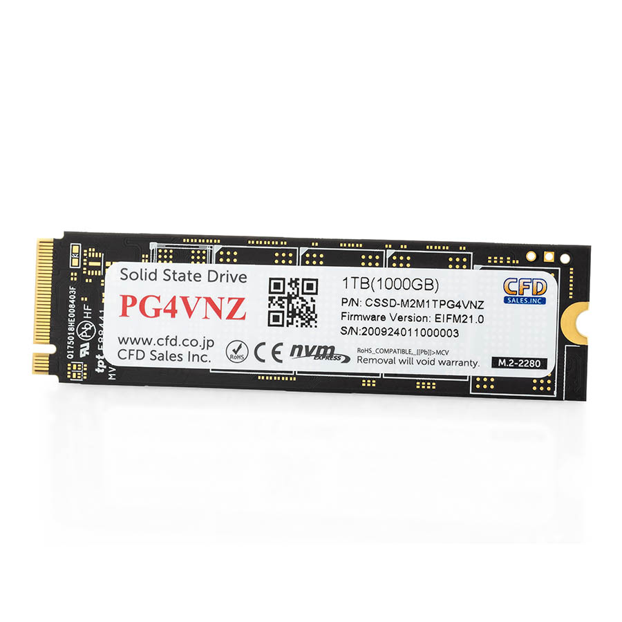 CSSD-M2M1TPG4VNZ | CFD Gaming PG4VNZ ゲーミングモデル M.2 NVMe接続