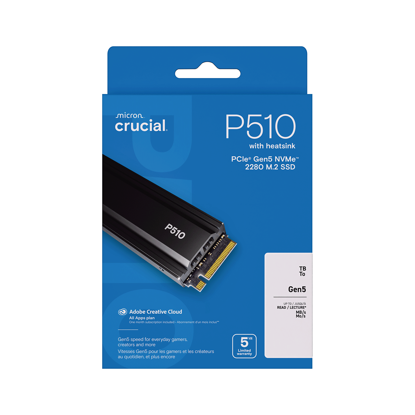 CT1000P510SSD5-JP | CT1000P510SSD5-JP | Crucial P510 シリーズ Read