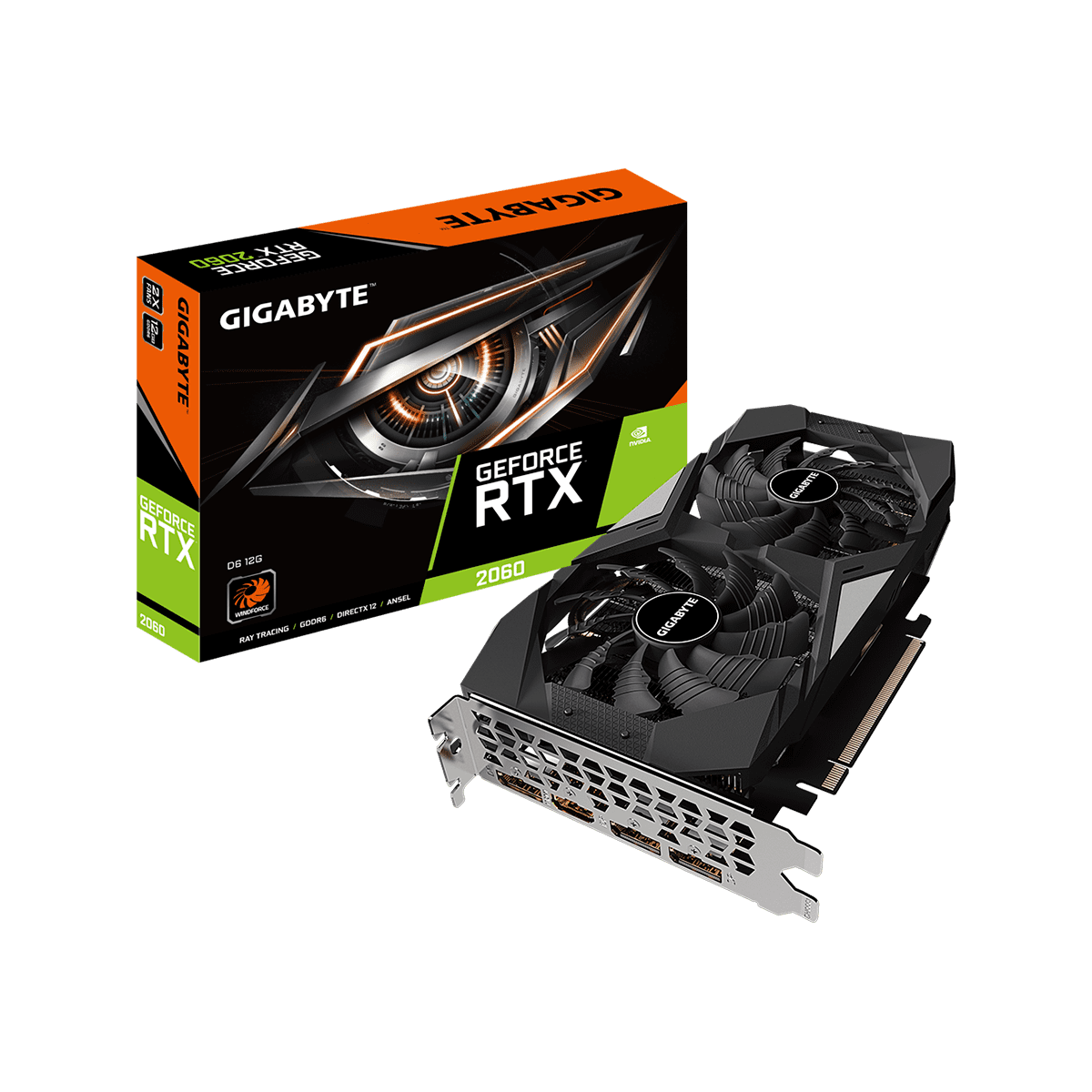 GV-N2060D6-12GD | GIGABYTE NVIDIA GEFORCE RTX 2060 搭載