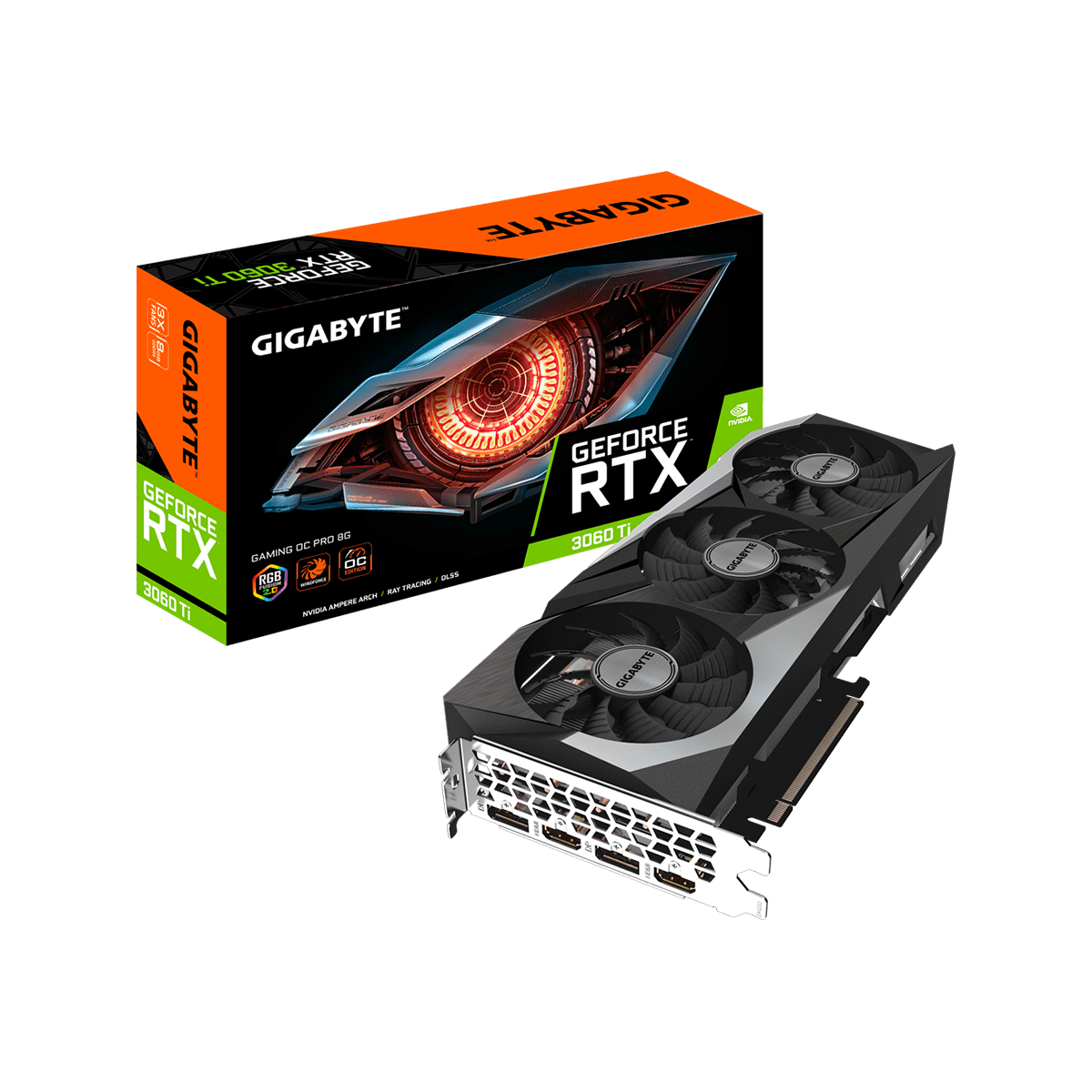 GV-N306TGAMINGOC PRO-8GD | GIGABYTE NVIDIA GEFORCE RTX 3060 Ti