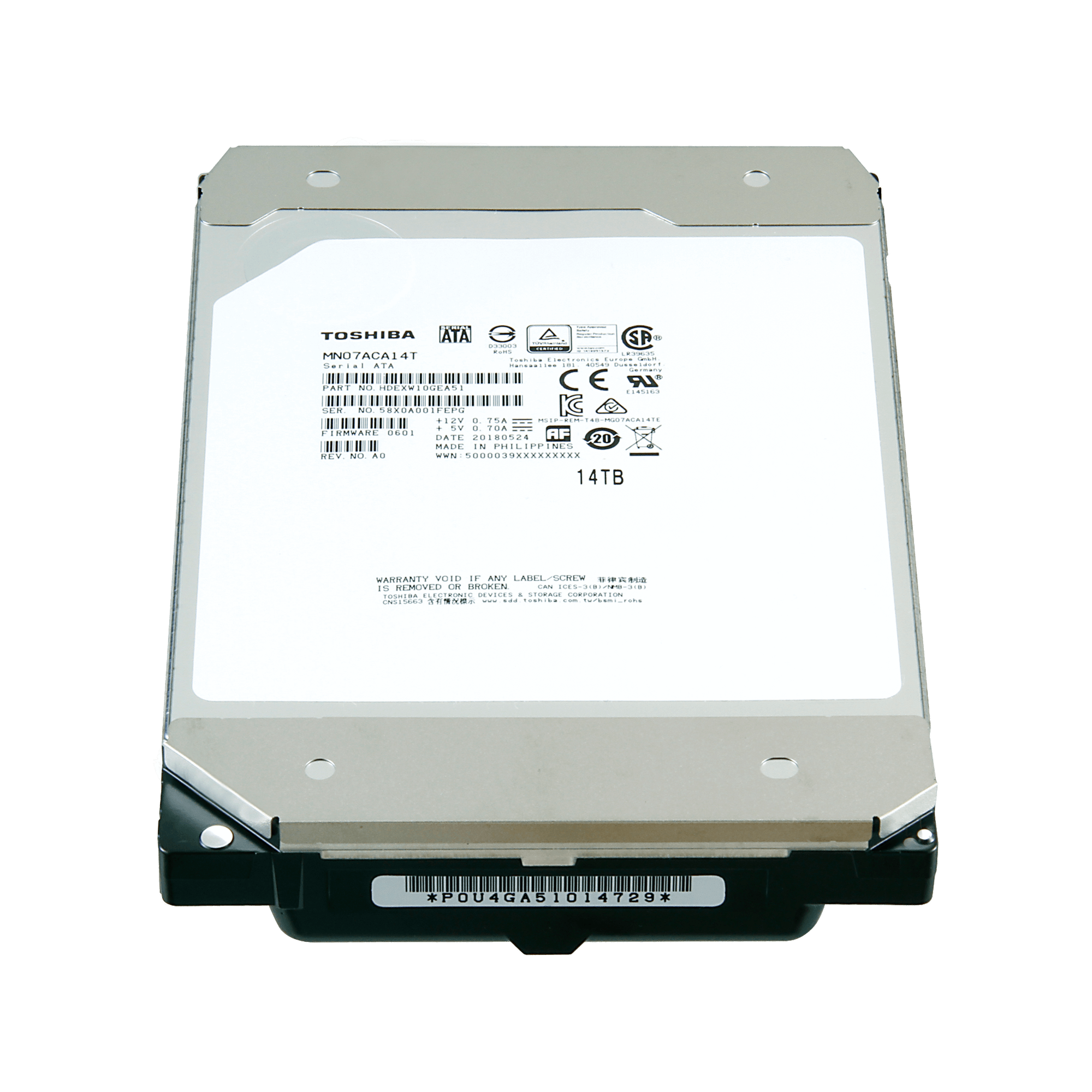 MN07ACA14T | MN07ACA14T | Toshiba NAS向け SATA3 6Gbps(SATA6G