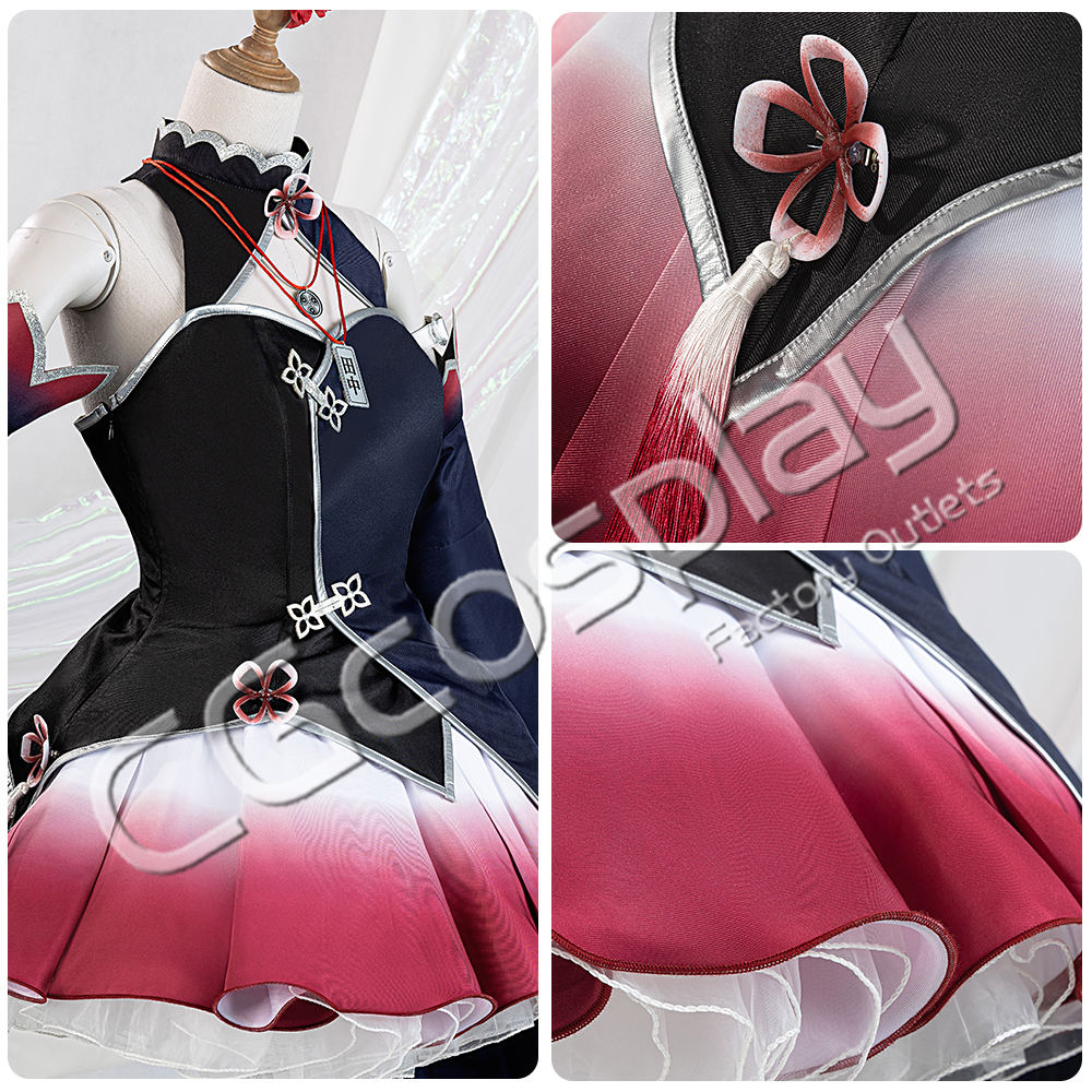 バーチャルYouTuber Vtuber HIMEHINA 「藍の華」ライブ衣装 コスプレ