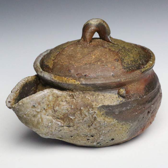 由*麻様 備前焼 宝瓶 蓋摘 及び 湯冷まし縁 亀 茶器 揃 由*麻様 備前焼