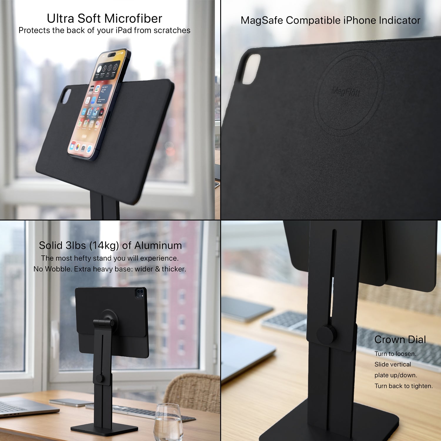 MagFlött Pro Magnetic iPad Stand (13